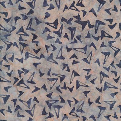 Boomerang Lightyellow Darkgray Batik Fabric Bo240323