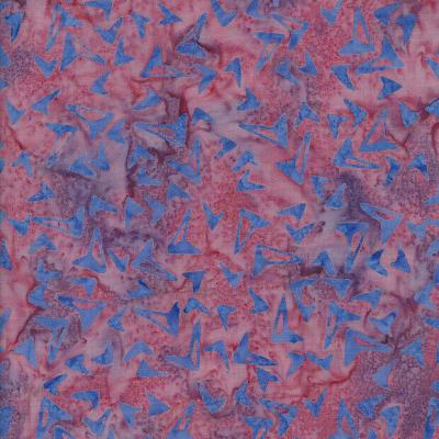 Boomerang Purple Blue Batik Fabric Bo330323