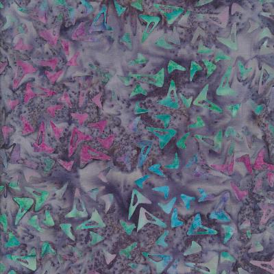 Boomerang Slatepurple Batik Fabric Bo380323