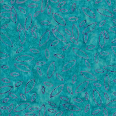 Bullet Bright Teal Batik Fabric Bu900323