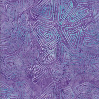 Ethnic Line Purple Batik Fabric El040323