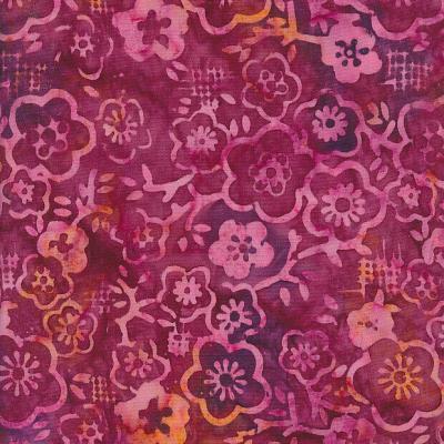 Jasmine Purple Batik Fabric Ja220323