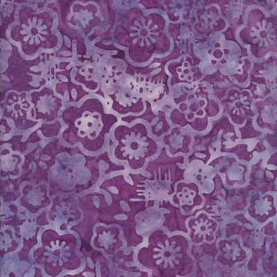 Jasmine Purple Silver Batik Fabric Ja410323