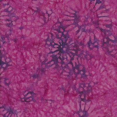 Sun Flower Dark Purple Batik Fabric Sf130323