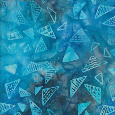 Triangle Blue Batik Fabric Ta020323