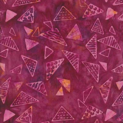 Triangle Darkpink Batik Fabric Ta120323