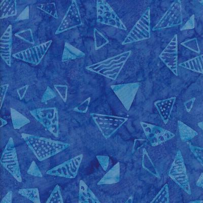 Triangle Oceanblue Batik Fabric Ta160323