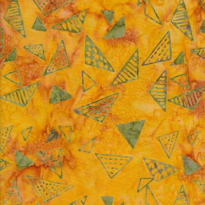 Triangle Orange Batik Fabric Ta010323