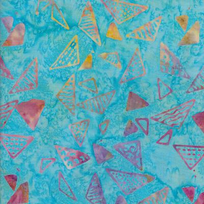 Triangle Skyblue Batik Fabric Ta010323